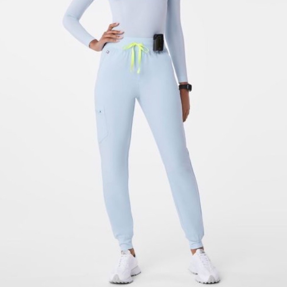 Sky blue Figs Jogger Set
